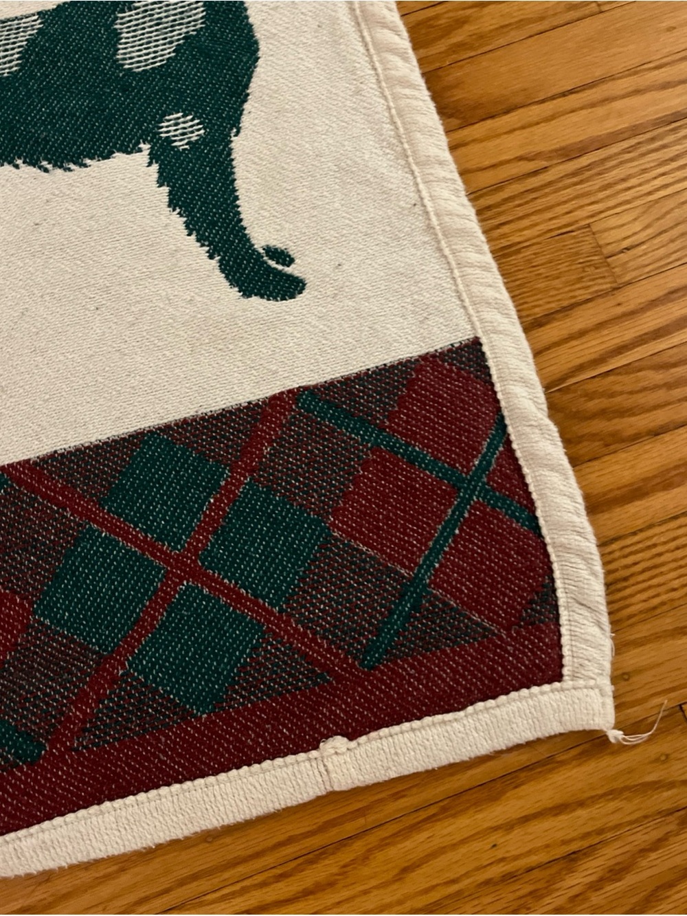 VTG 80s Quail Hunting Dog Blanket Reversible Throw 1987 Vuteks - Picture 6 of 7